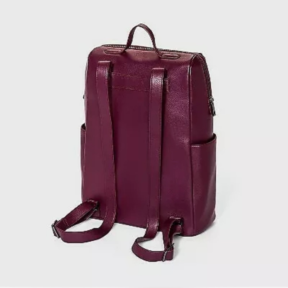 A New Day Burgundy Backpack - Picture 3 of 3